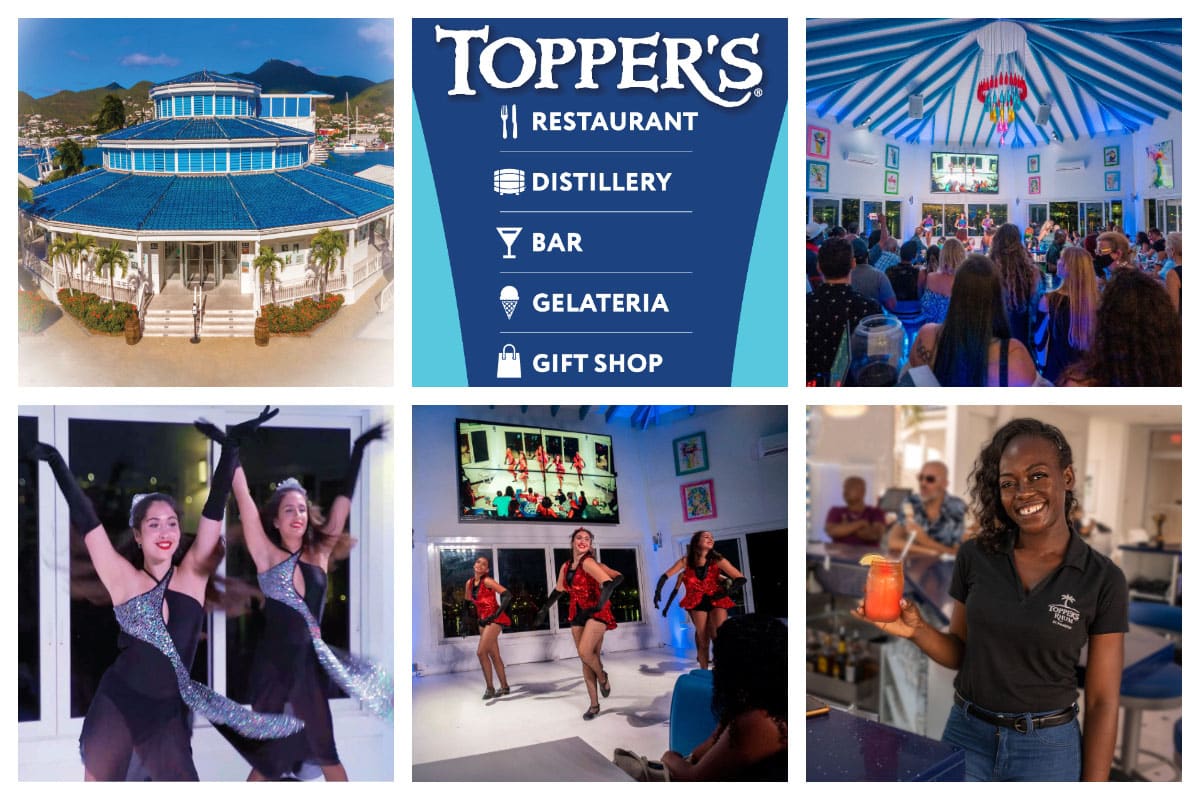 Toppers Bar & Restaurant Location, Simpson Bay - Karaoke, Food & Drinks 