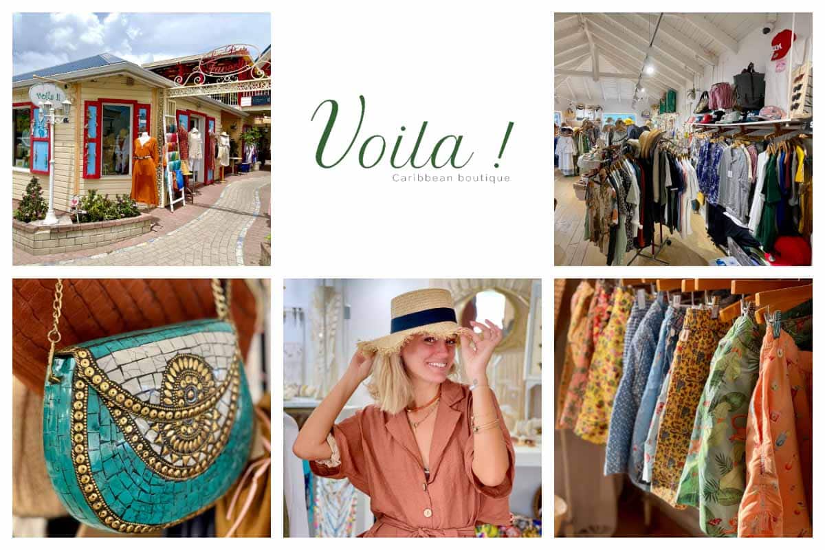 Voila Grand Case - Beachwear, Light Dresses, Linen Shirts, SXM Bracelets, SXM Caps, Jewelry - St. Martin I