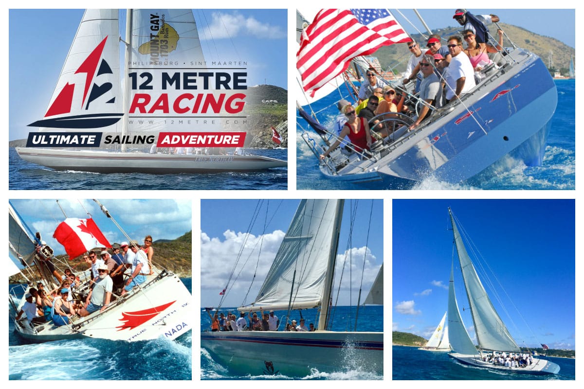 12 Metre Regatta - A True Sailing Challenge on classic Sailboats - Sail Race in Philipsburg