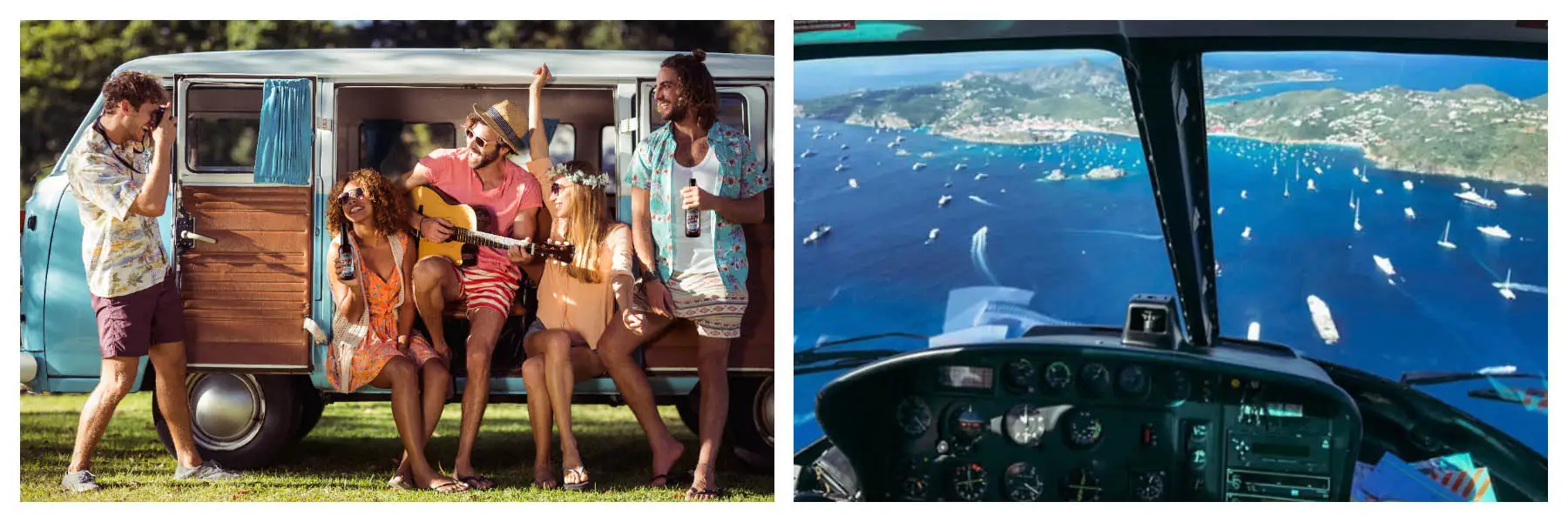 Explore SXM by Bus, Plane, Helicopter - The ultimate vacation!